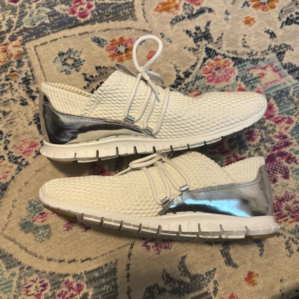 Cole Haan Zero Grand white and silver sneaker